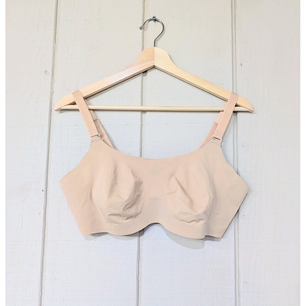 Knix Evolution Sand Bra Beige Nude High Impact Wireless‎ Seamless Size 5